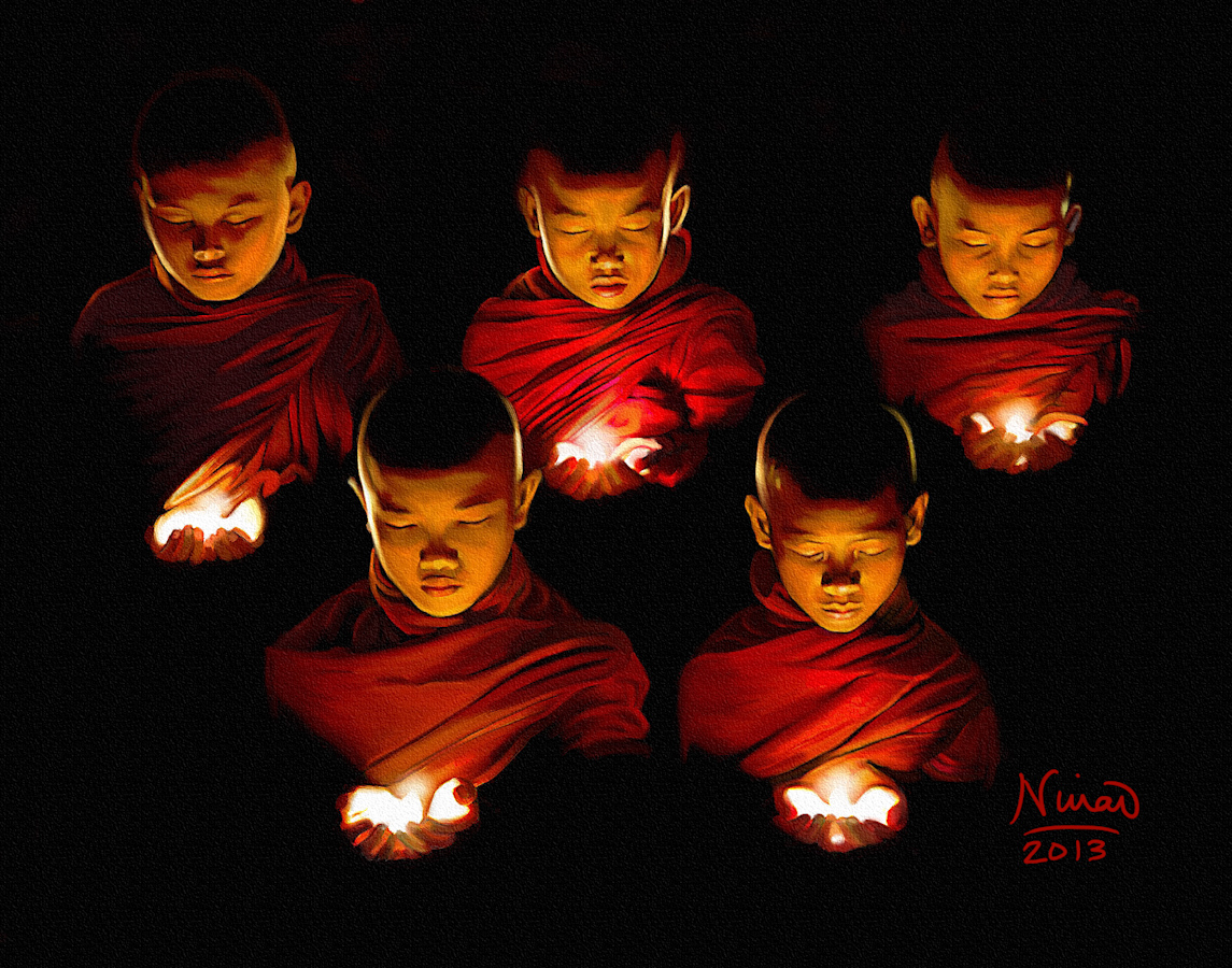 Monk meditation
